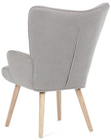 Bouclé GREY2 fotel, szürke
