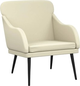 vidaXL krémszínű műbőr fotel 63 x 76 x 80 cm