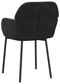 2 db fekete bársony étkezőszék