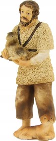 Betlehem figura 'Pásztor báránysal és kutyával' 10,0cm magas, 10cm magas figurákhoz