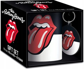 Rolling Stones 315 ml-es kávéscsésze nyomott mintás bögre kerámia füllel