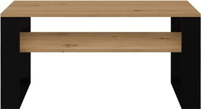 1P dohányzóasztal, tölgy-fekete