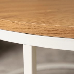 Dohányzóasztal Tölgy/Fehér Színben. ANN MAX