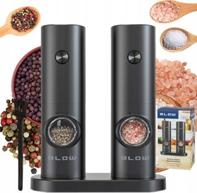 Bors- És Sódaráló Elektromos Fűszertartó Állvány Állítható Készlet x2