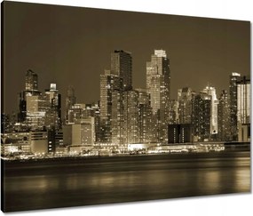 Vászonkép 80x60 New York sephia