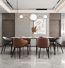 arany függőlámpa étkező csillár plafon