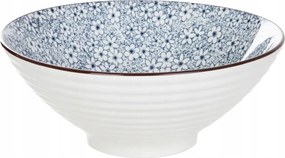 Salado virágmintás tál barna szegéllyel 21 cm Homla