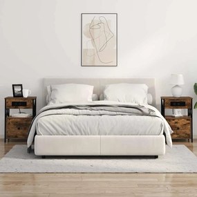 Éjjeliszekrény 2 pcs Füstölt tölgy 40 x 31 x 60 cm Faanyag