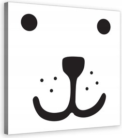 Vászonkép 40x40 Maci száj mosoly gyerek öröm egyszerű aranyos