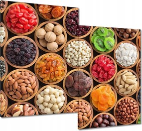 Vászonkép 80x70 Bakalie és dió