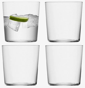 Gio üveg (kicsi), 390 ml, átlátszó, 4 db-os készlet - LSA International