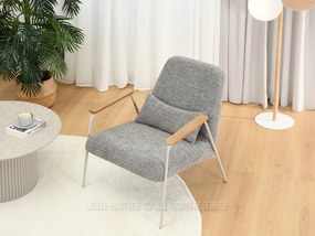 Fotel Elba (szürke bézs + tölgy). 1110001