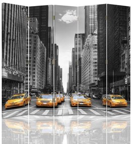 Gario Paraván New York Taxi Méret: 180 x 170 cm, Kivitelezés: Klasszikus paraván