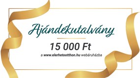 Ajándékutalvány 15 000 Ft Utalvány típusa: Elektronikus