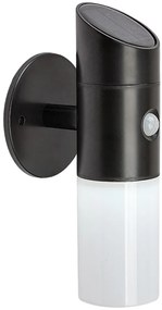 Rábalux Lutto 77030 mozgásérzékelős kültéri szolár falilámpa, 1W LED, 6500K, 65 lm,IP44