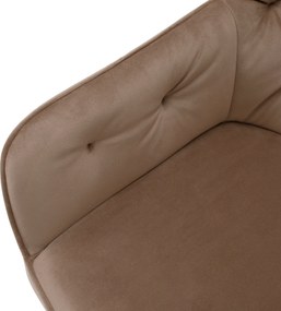 Fotel, világosbarna/fekete, VERIO