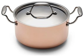 IndukciĂłs tƱzhelyhez alkalmas rozsdamentes acĂ©l-rĂ©z edĂ©ny fedĆvel 3 l â Blomsterbergs