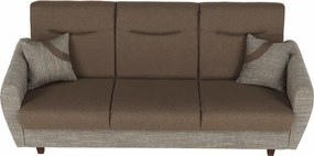 3-ülés ágyfunkcióval, barna, MILO 3-Ülés