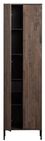 Barna ruhásszekrény kőrisfa dekorral 60x210x42 cm Gravure – WOOOD