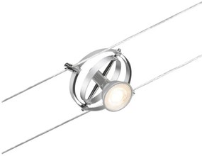 Paulmann 94437 - 1xGU5,3/10W CARDAN 12V spotlámpa matt króm