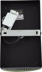 Japandi fali lámpa zöld fekete színben IP44 - Jayla