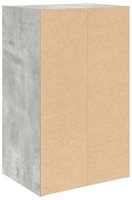 betonszürke szerelt fa könyvespolc 31x24x52 cm