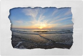 Poszterek 120x80 Naplemente a tengerparton