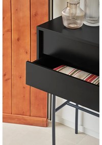 Fekete-antracitszürke konzolasztal 35x110 cm Nube – Teulat