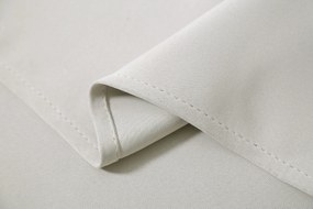 Fehér-krémszínű OXFORD függöny 140x250 cm Felfüggesztés: Fém gyűrűk