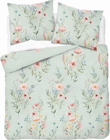Menta virágos akvarell ágyneműhuzat 220x200 Naturalis kollekció