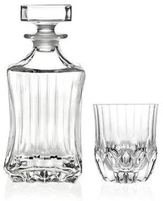 Houston whisky-s-kristály pohár készlet + whisky-s üveg dekanter 7 db-os