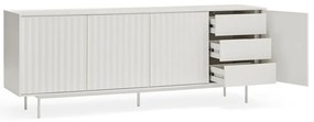 Fehér alacsony komód 211x80 cm Sierra – Teulat