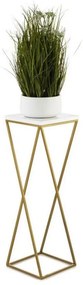 HowHomely LOFT virágtartó állvány 70x24 cm arany/fehér DD0327