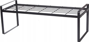 Konyhai polc behelyezhető szekrény összecsukható fém Fekete Loft rendszerező