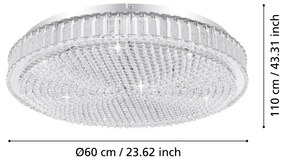 Függeszték Fekete ARGALLO EGLO 39761