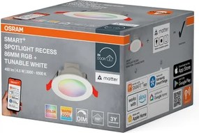 Osram - LED RGB, fényerőszabályozható süllyesztett mennyezeti lámpatest SMART+ DOWNLIGHT LED/4,5W/230V Wi-Fi