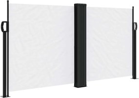 vidaXL fehér behúzható oldalsó napellenző 120 x 1000 cm