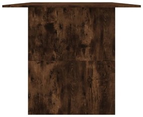 füstös tölgy színű szerelt fa étkezőasztal 180 x 90 x 76 cm