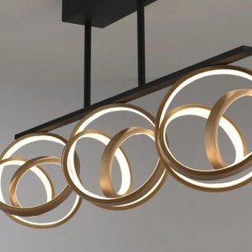 JUST LIGHT. 6245-18 - LED Felületre szerelhető csillár LOOP 3xLED/11W/230V 2700-5000K + távirányító