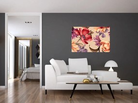 Kép - Vintage virágok (90x60 cm)