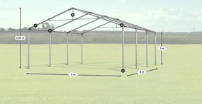 Party sátor 6x6x2m Comfort PE 240g Summer
