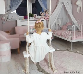 Gyerek hinta, fehér/szürke, SVING