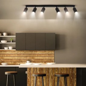 Brilagi - Fürdőszobai spotlámpa SELE 6xGU10/30W/230V IP44 fekete