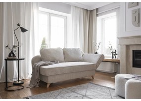 Bézs kordbársony heverő (jobb oldali) Chic Charlotte – Miuform