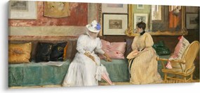 Kép - William Merritt Chase, A Friendly Call, reprodukciók (120x50 cm)