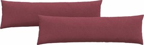vidaXL Kanapé párnák 2 pcs Bordó 145 x 40 cm szövet