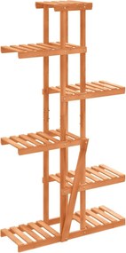 vidaXL tömör fenyőfa virágtartó állvány 75x25x140,5 cm