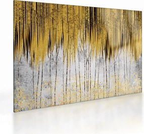 Üveg kép - Arany vonalak (70x50 cm)