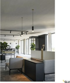 SLV 1002939 ASTINA Hengeres Függesztett Lámpa Fekete GU10 IP20