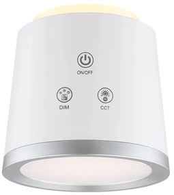 Globo 58454W - MEEYA LED 6W/3,7V érintős asztali lámpa, fehér, dimmelhető